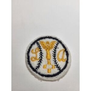 Vintage Original 1950s/60s MLB Felt Patch Baseball Team 2"x2" Los Angeles Angels